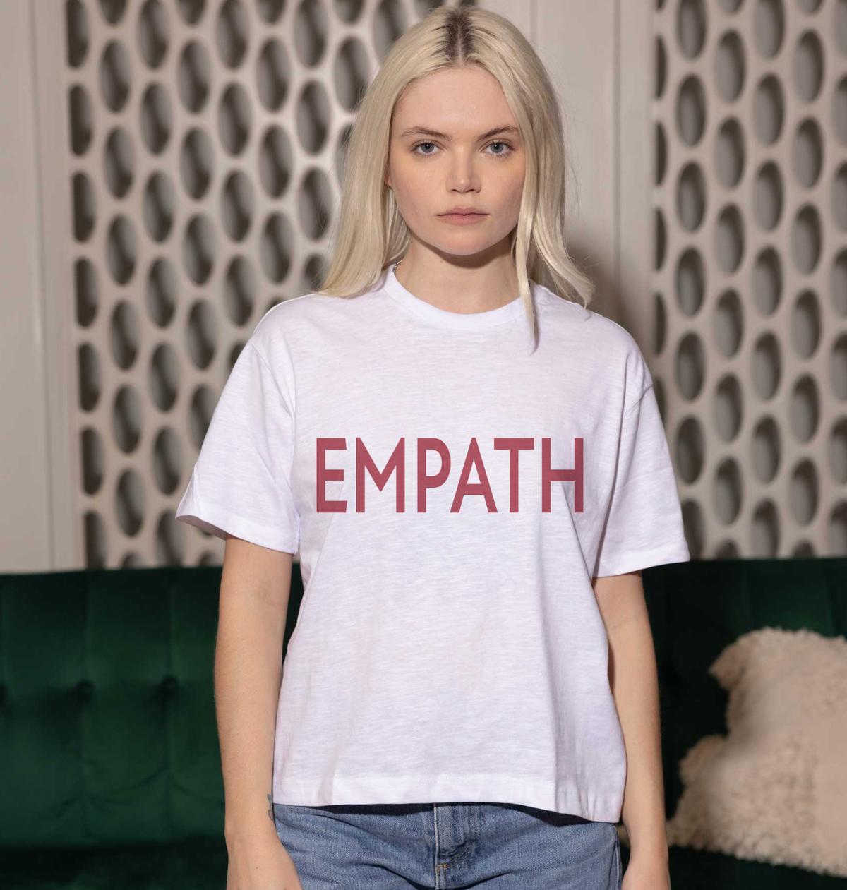 Empath White Crop Tee