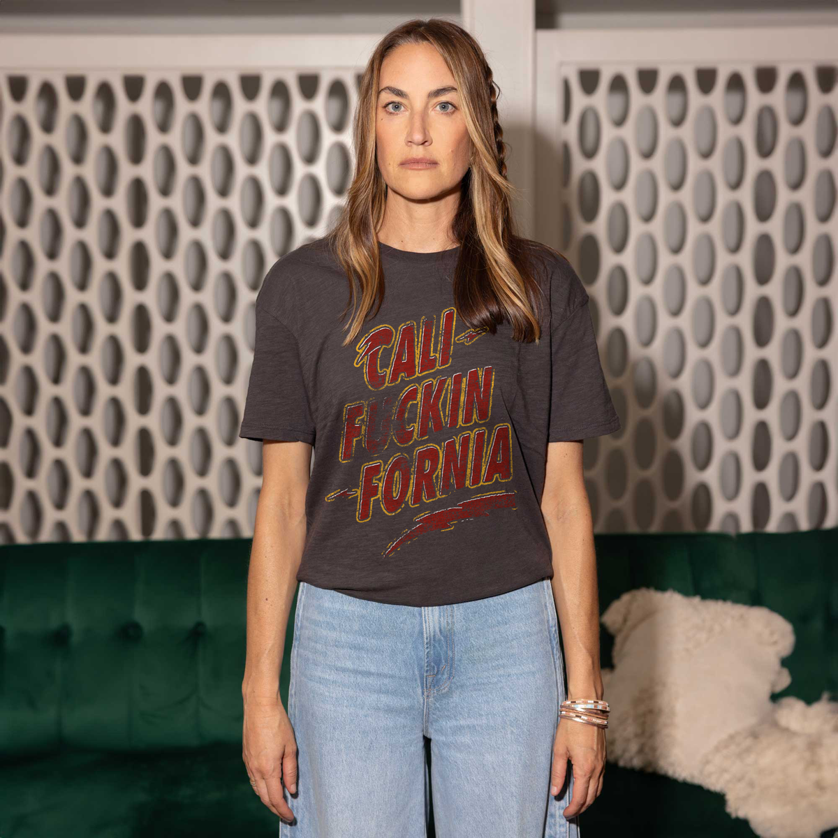 Cali Fuckin Fornia Tee Black Oversized Tee