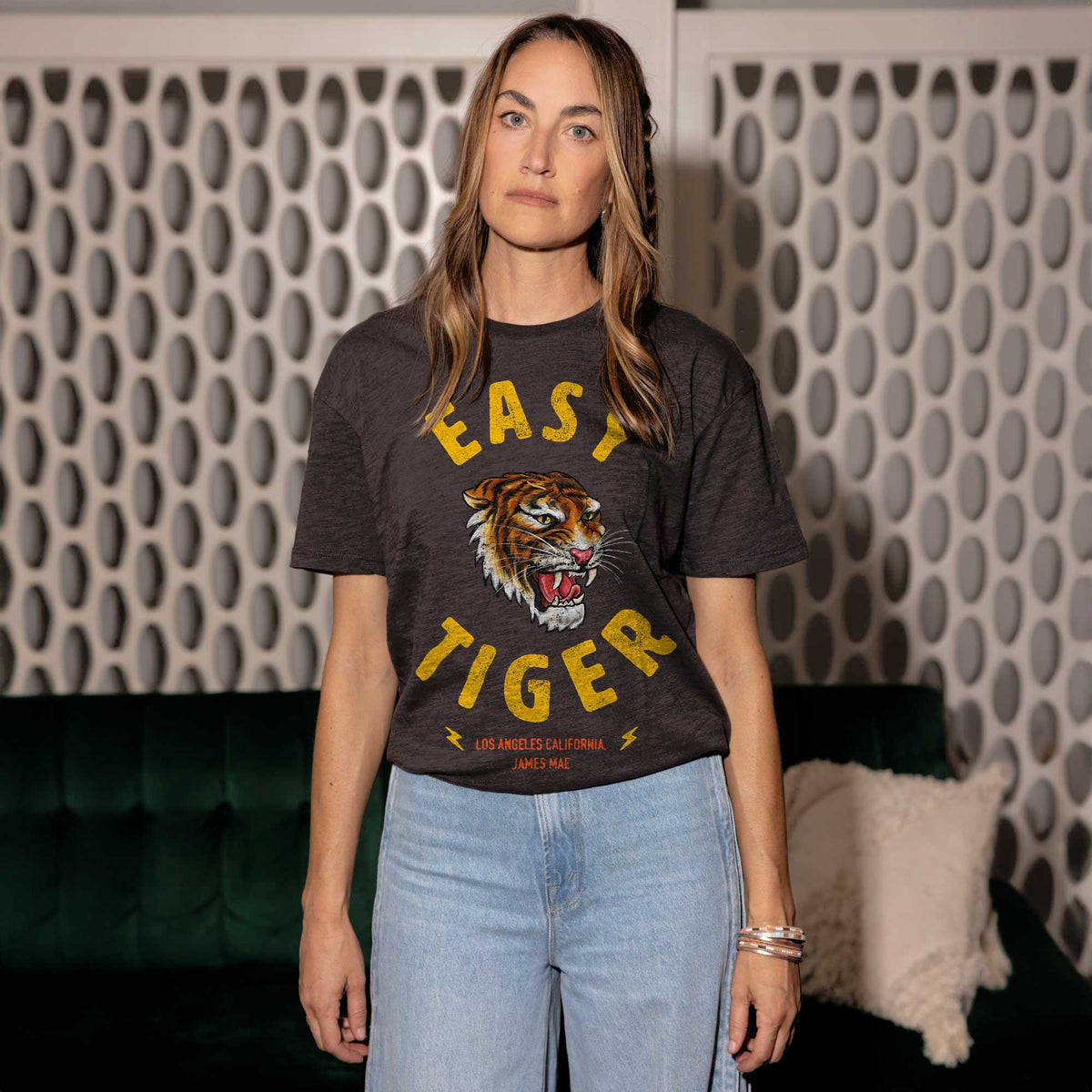 Easy Tiger Black Oversized Tee