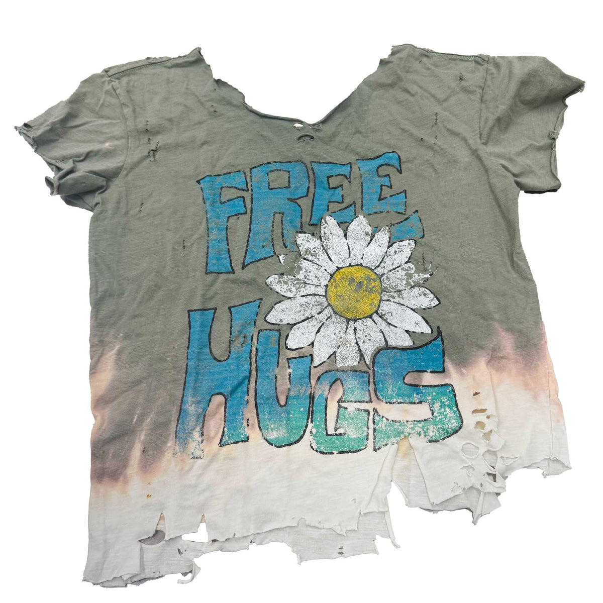 Tie Dye Free Hugs Oversized Tee