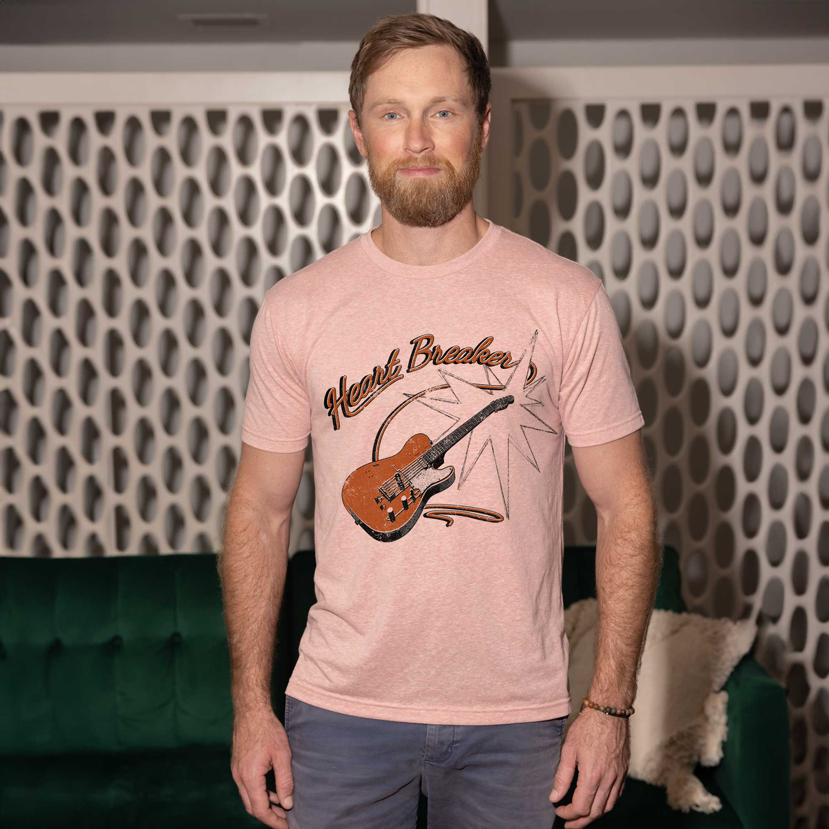 Heartbreaker Peach Unisex Tee