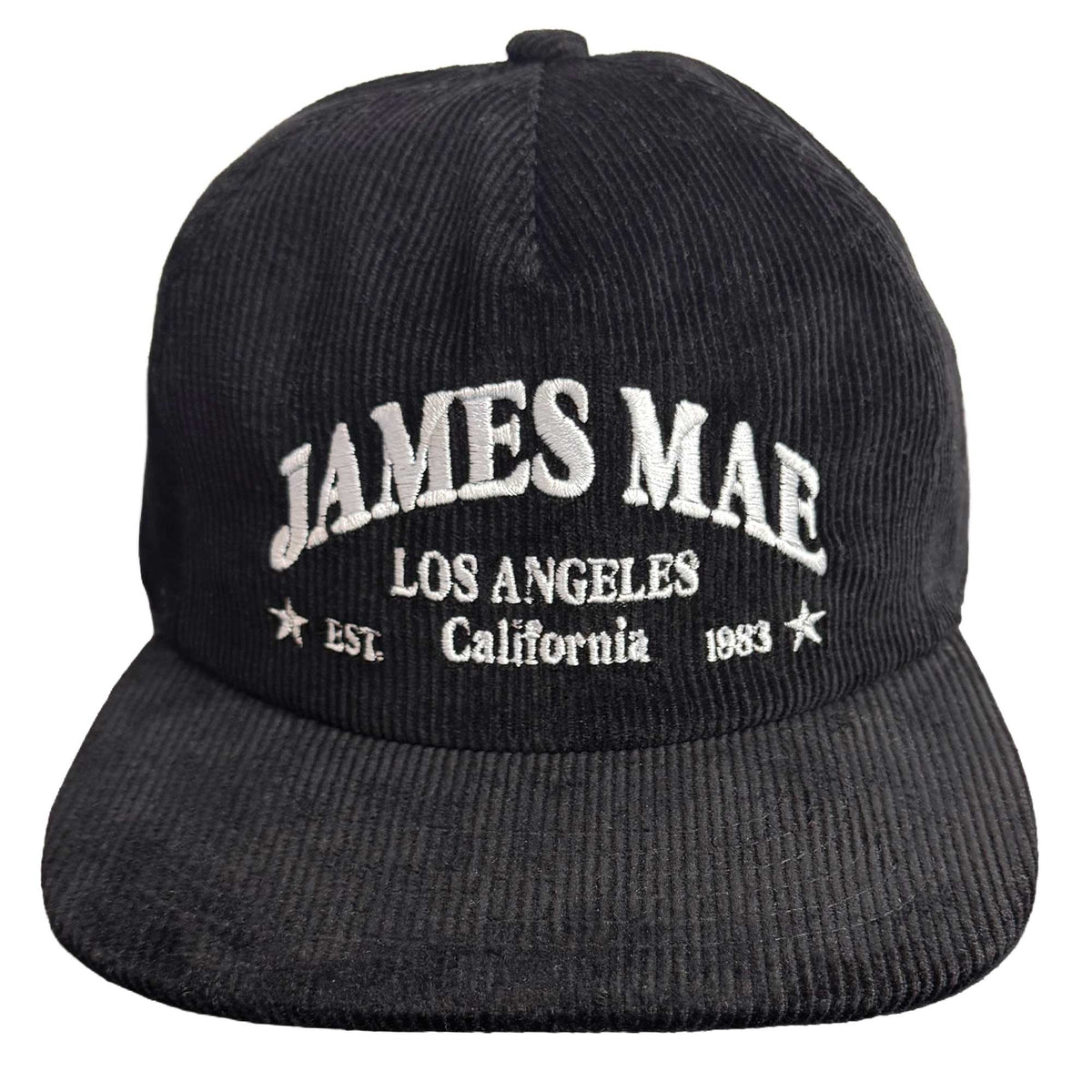 James Mae Black Corduroy Hat