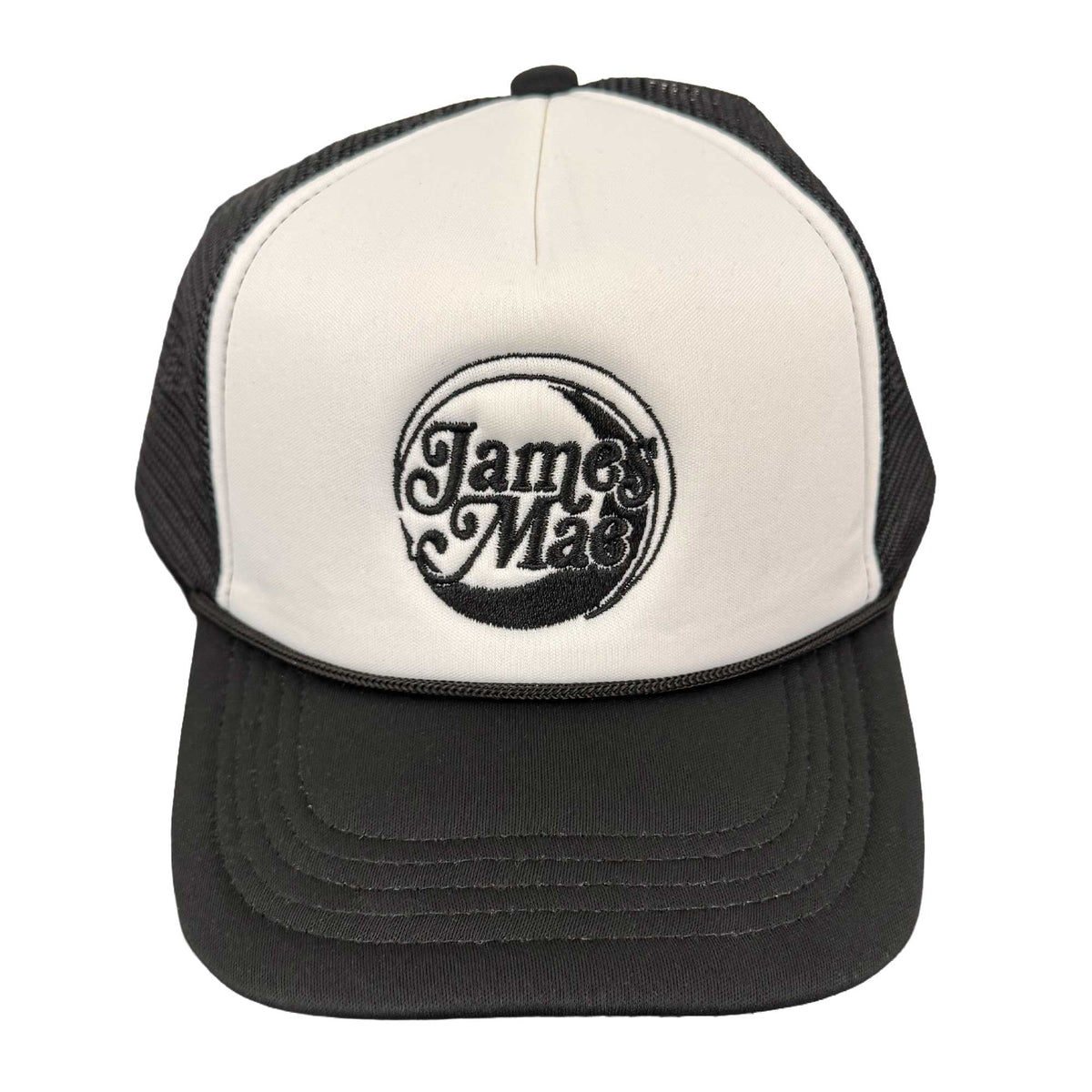 James Mae Classic Logo Trucker Hat- Black