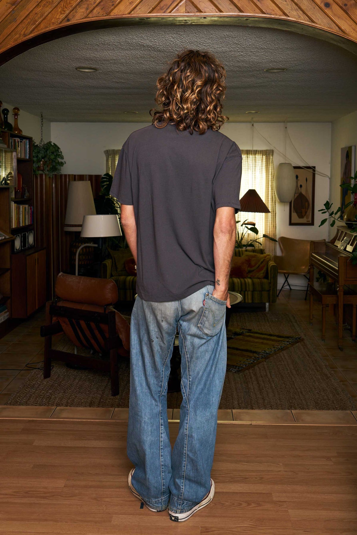 JM Leopard Tour 1983 Black Oversized Tee