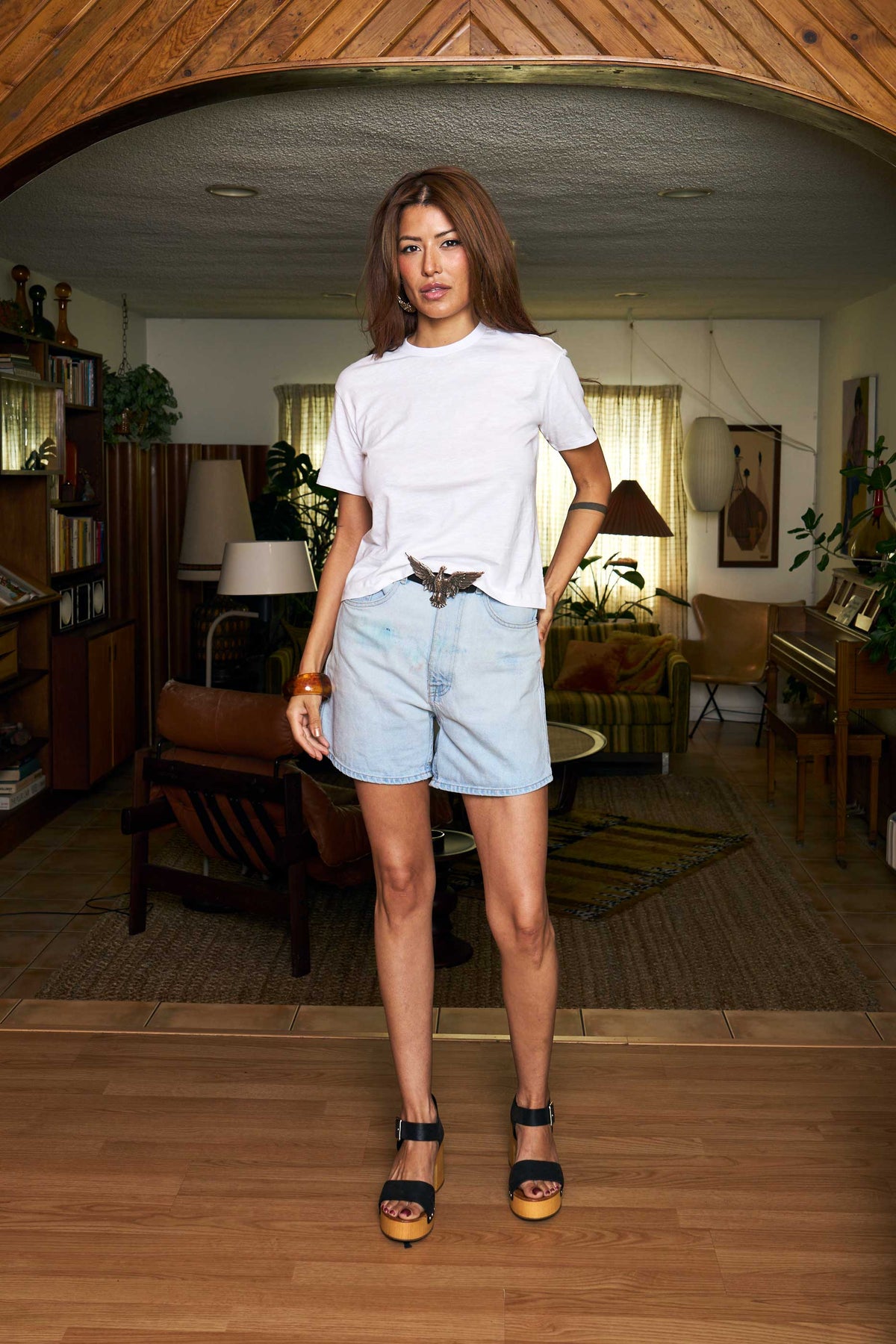 White Crop Tee