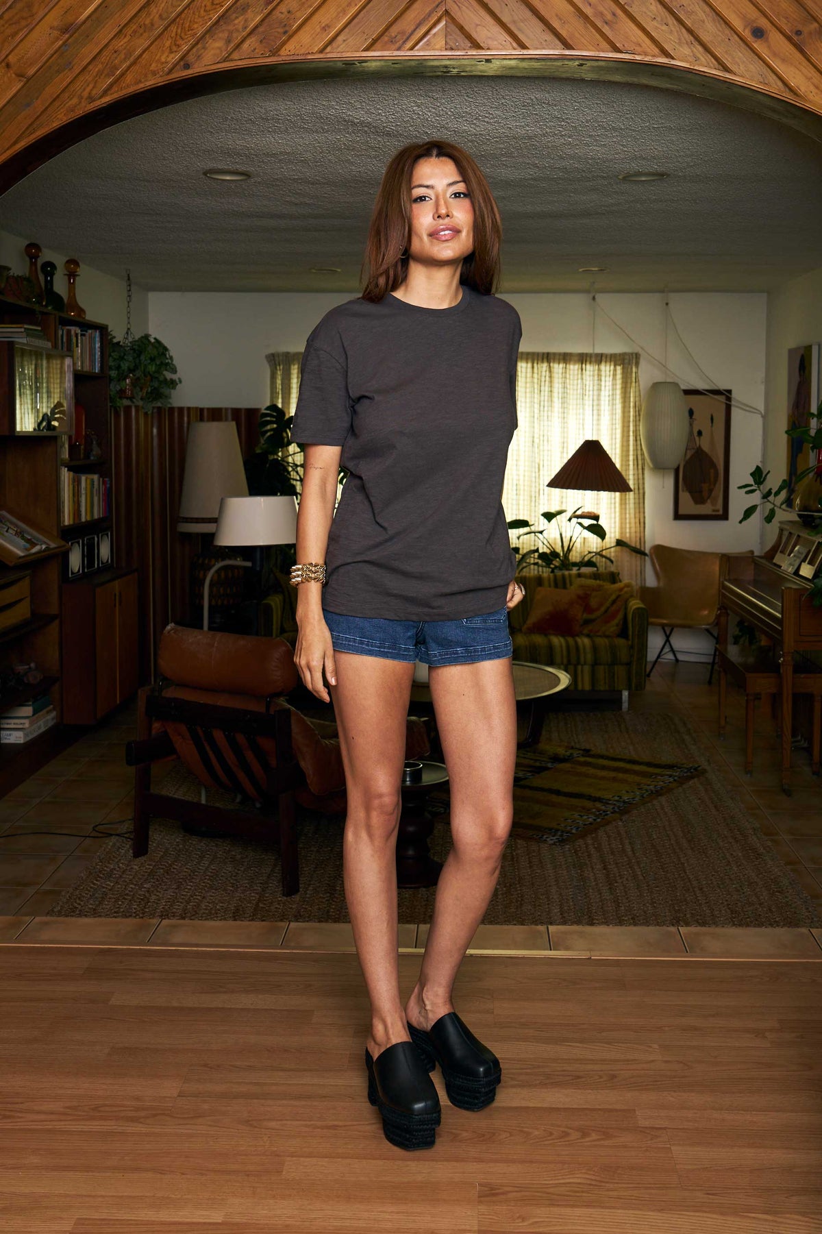 Vintage Black Oversized Tee