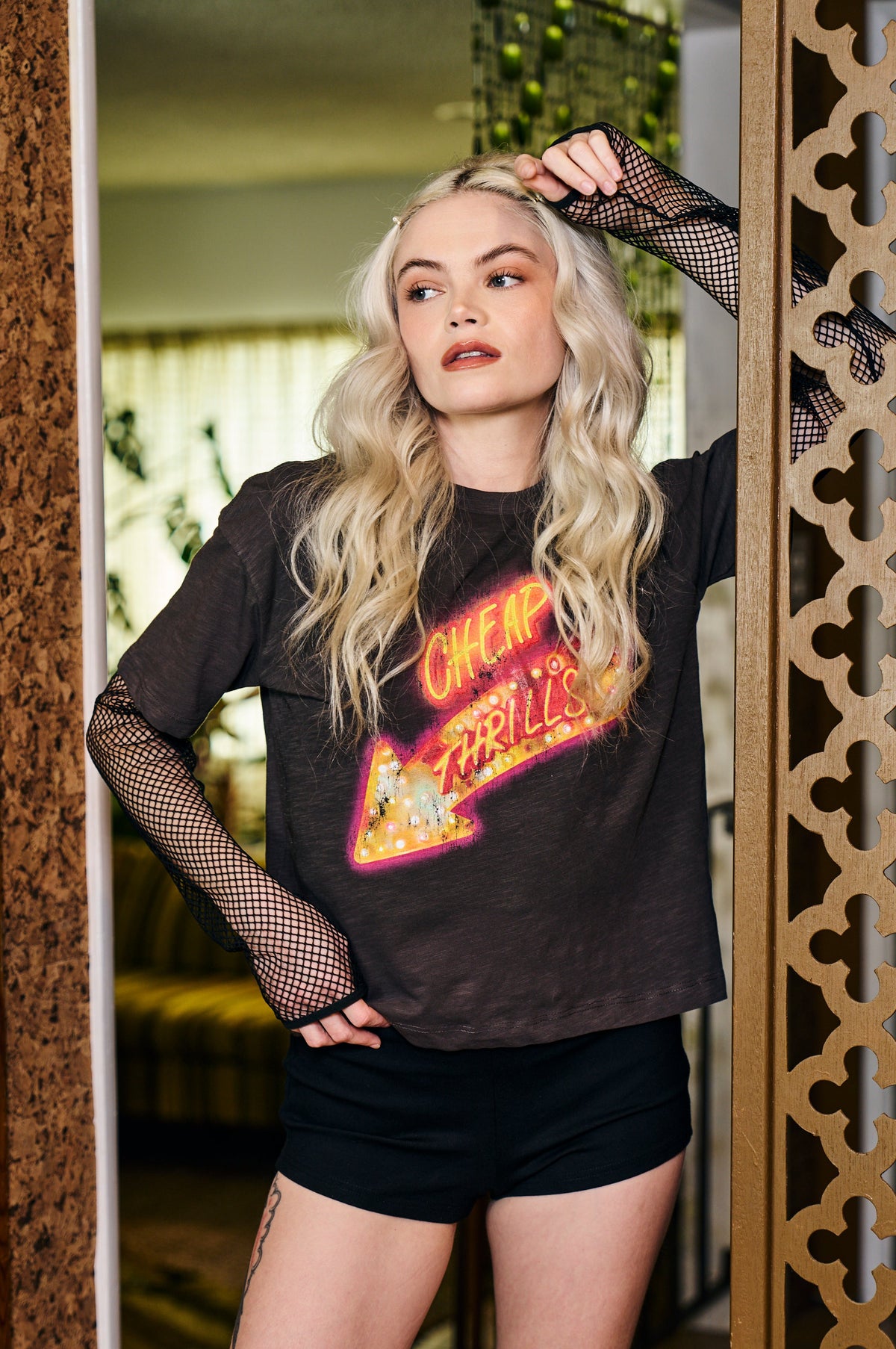 Cheap Thrills Black Crop Tee