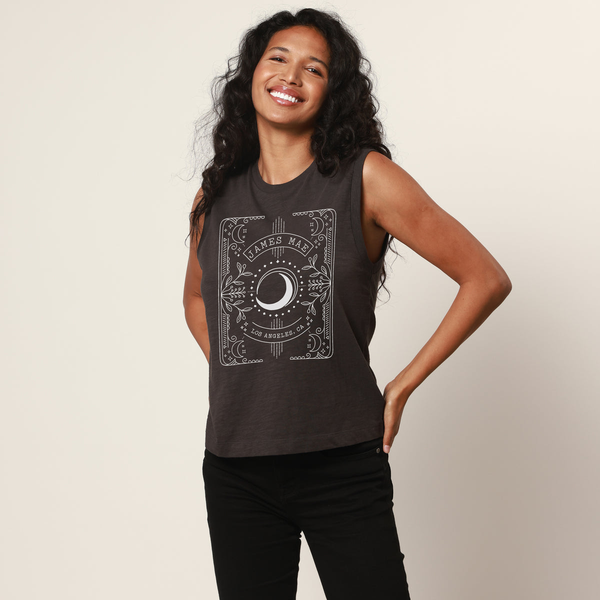 James Mae Tarot Black Moto Tee