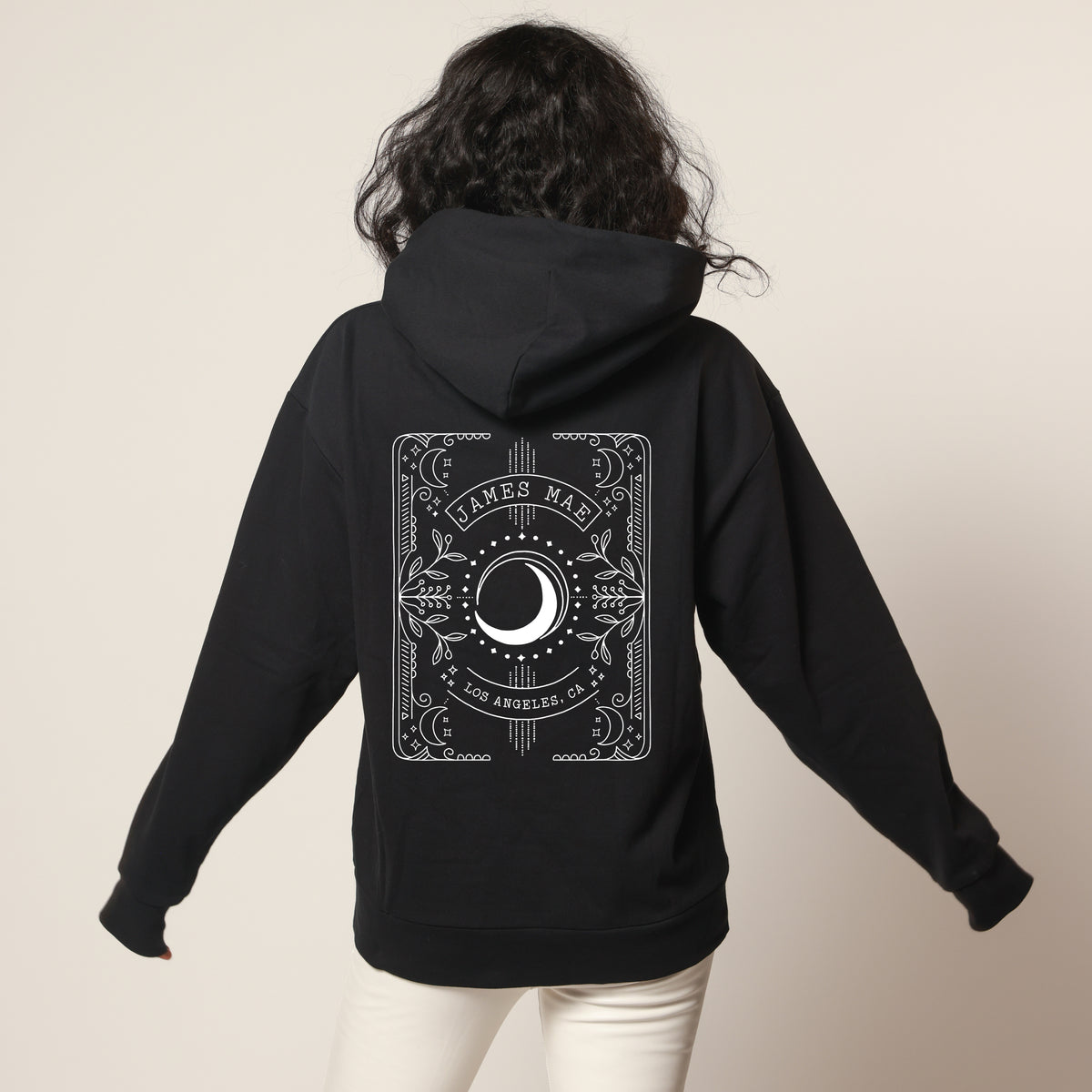 James Mae Tarot Black Oversized Hoodie