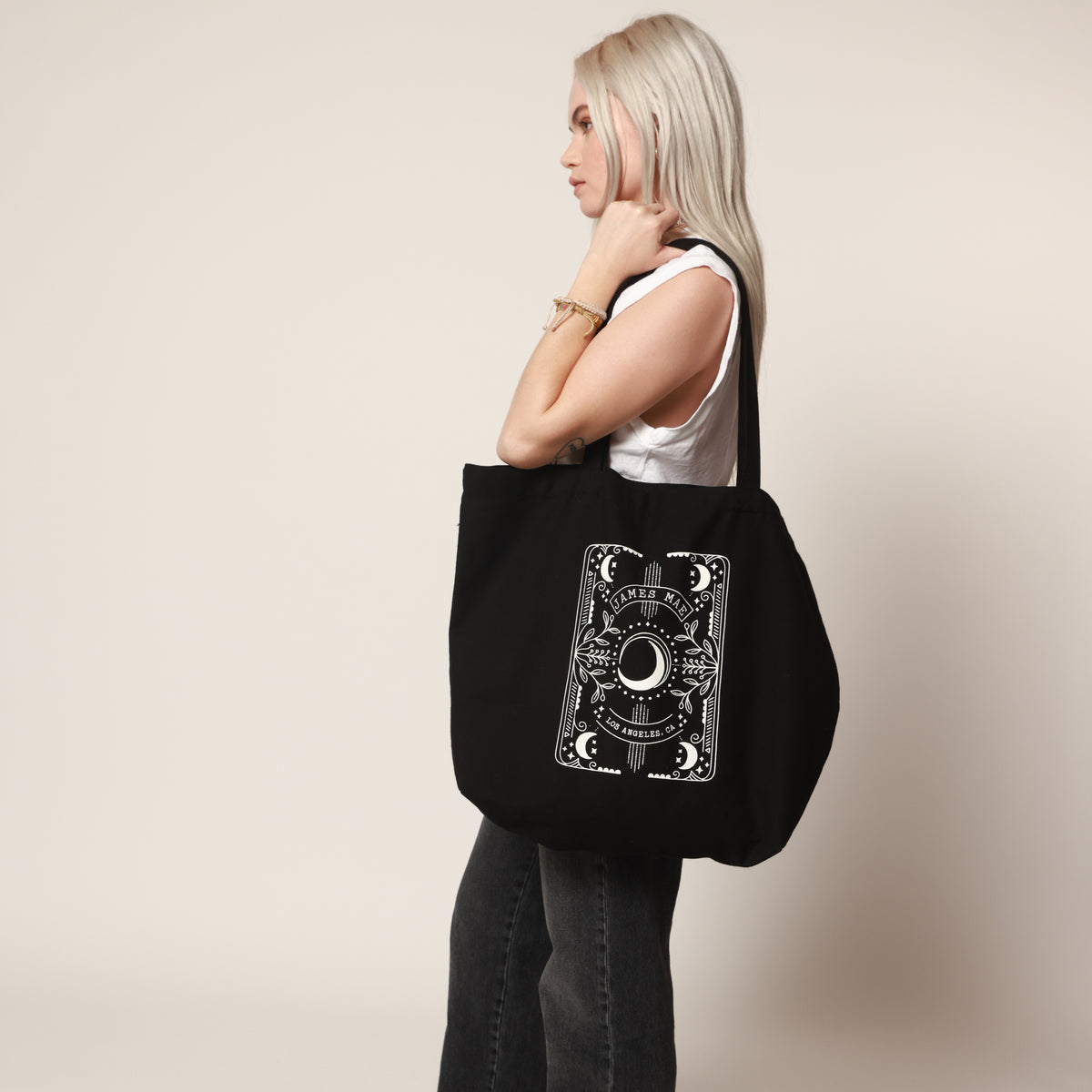 James Mae Tarot Black Tote