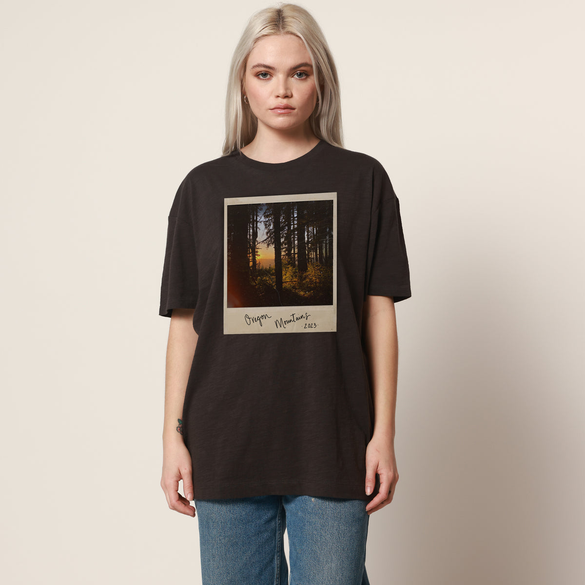 Oregon MT Black Oversized Tee