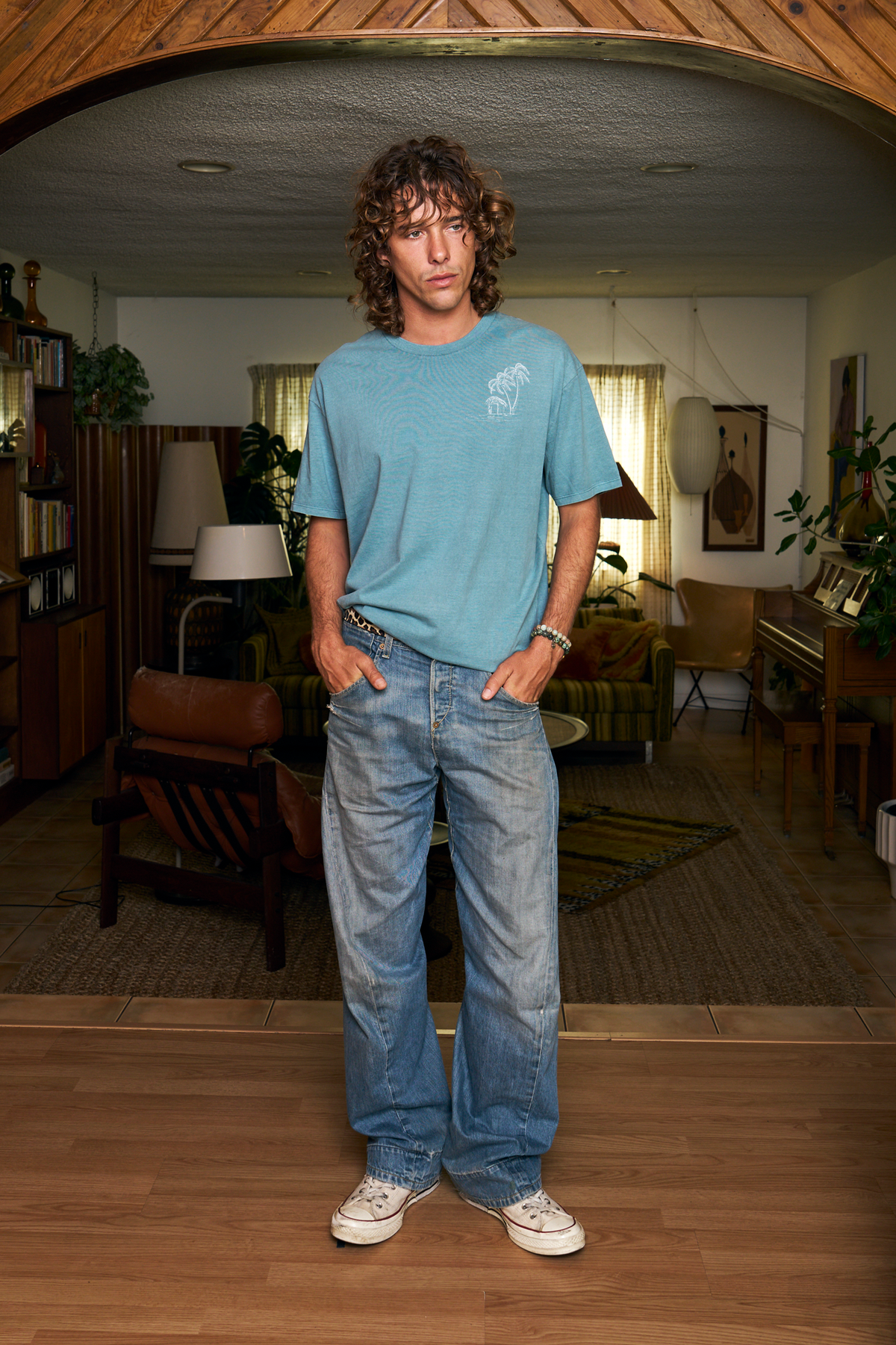 Surf Club Bali Blue Vintage Tee