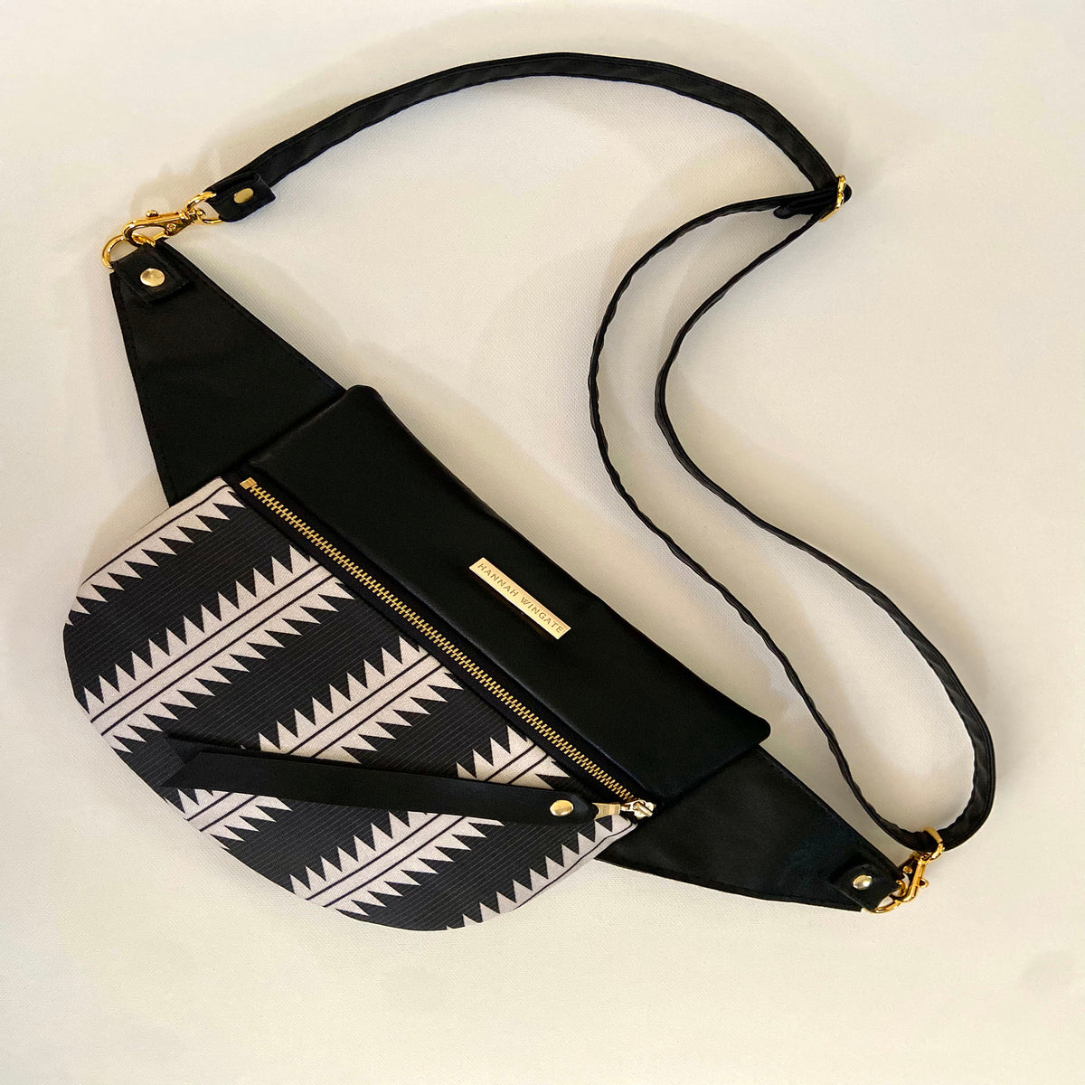 Hannah Wingate X James Mae Crossbody Bag Zig Zag Stripe