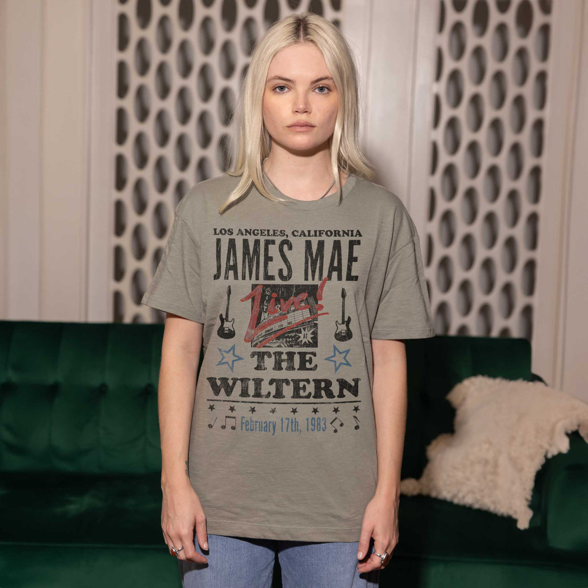 The Sound Check Sage Oversized Tee