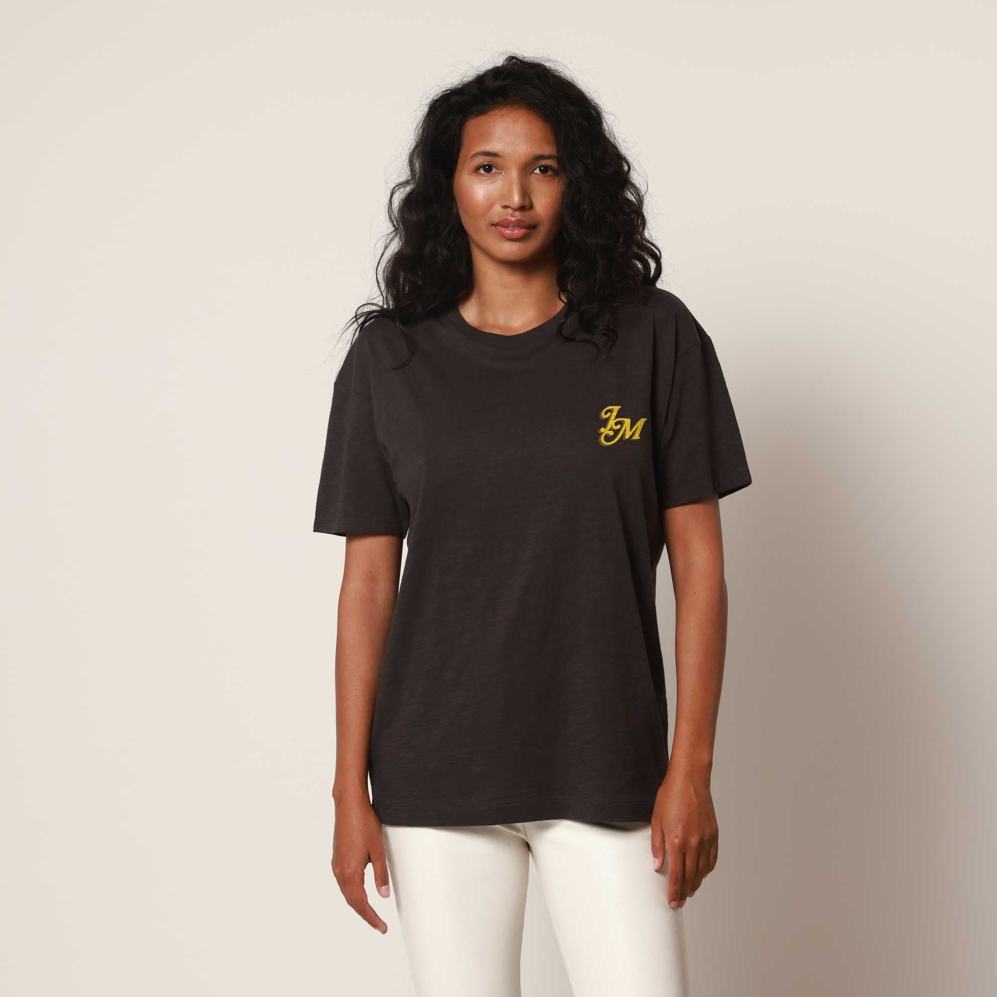 Based On A True Story Black Oversized Tee – james mae