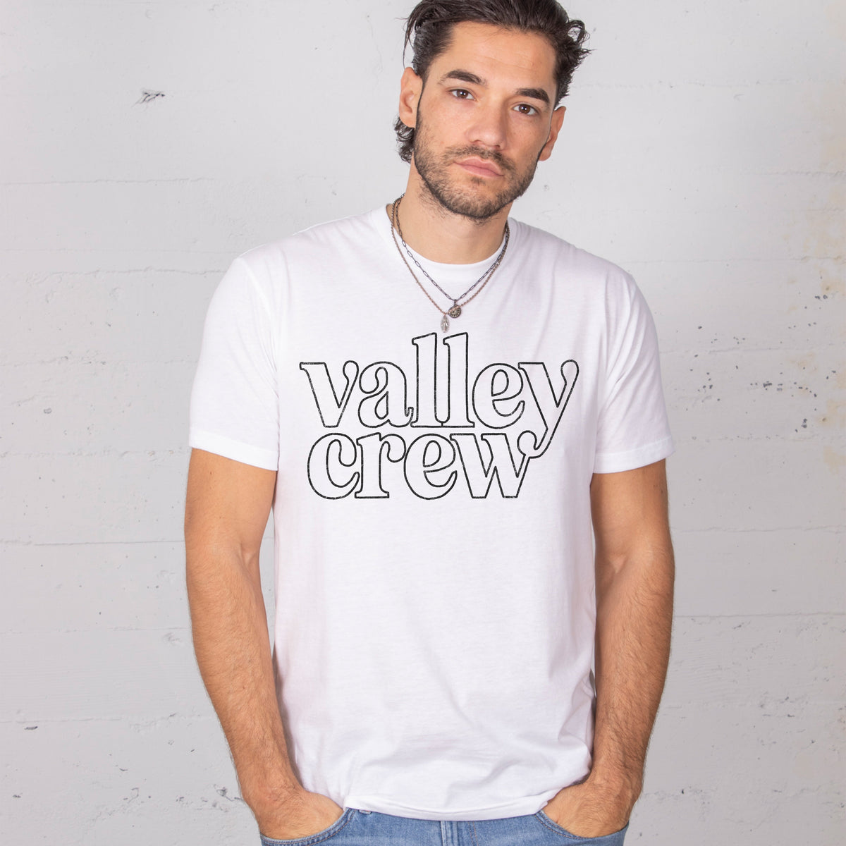 Valley Crew White Unisex Tee