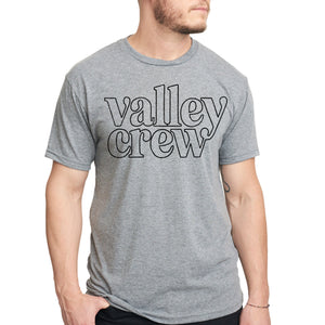 Valley Crew Heather Grey Unisex Tee