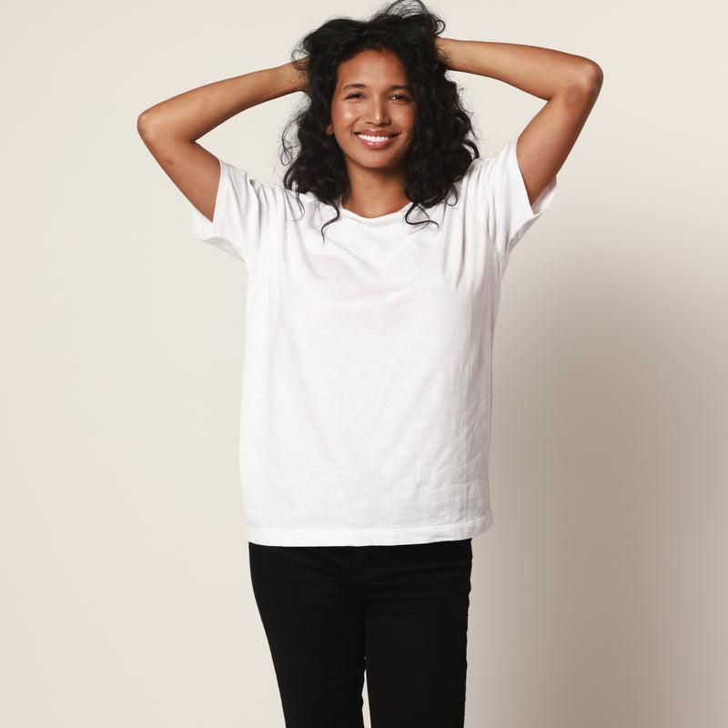 Fall In Love Oversized White Tee