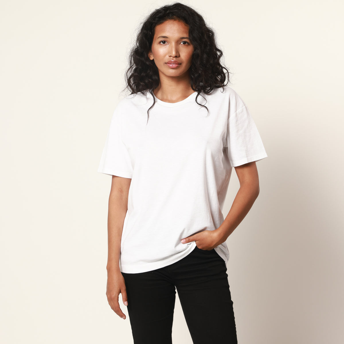 Fall In Love Oversized White Tee