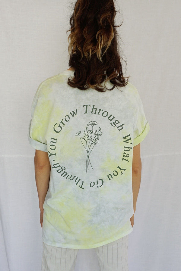 James Mae You Grow Tie Dye Oversized Unisex Tee